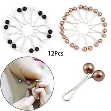 Anti Slip Headscarf Brooch - 12pcs Fixed Scarf Clips Womens Fashion Jewelries