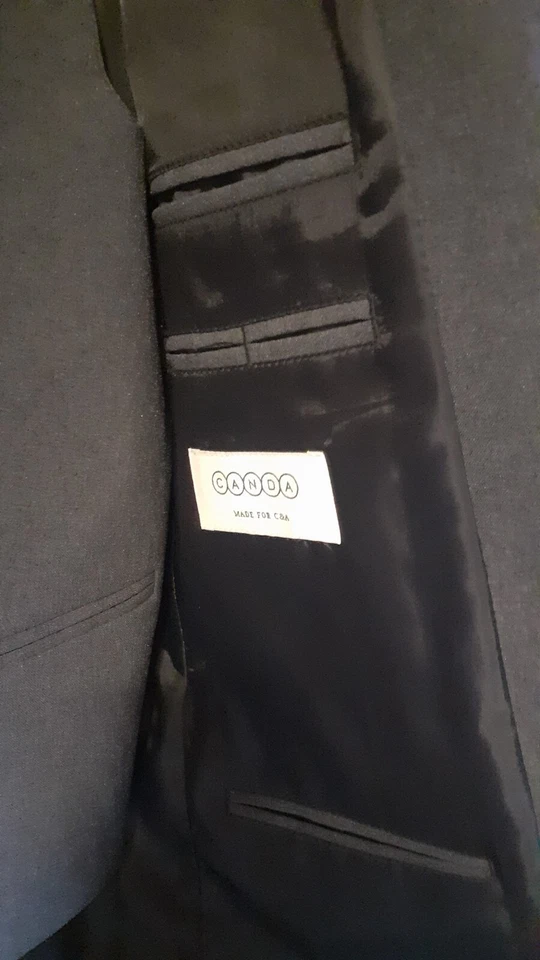 Herren Sakko mit Weste,dunkelgrau, Gr 94.canda,pflegeleicht - Bild 2 von 4