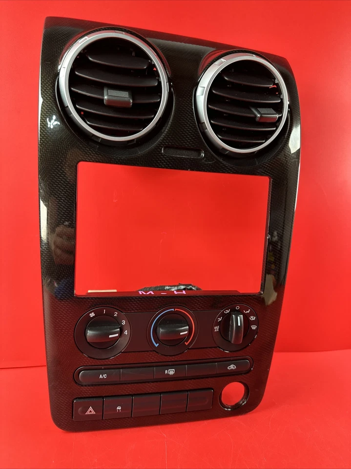 2008-2009 FORD TAURUS X RADIO DASH BEZEL TRIM W/HEAT CONTROL & SWITCH SEE PHOTO - Image 3 of 4