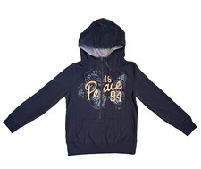old navy women logo zip hoodie size M