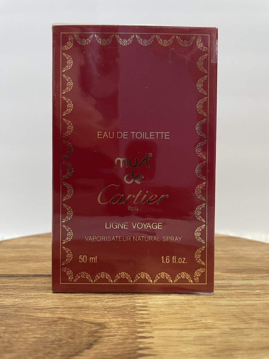 Must de Cartier Ligne Voyage Eau de Toilette EDT 1.6 oz 50 ml