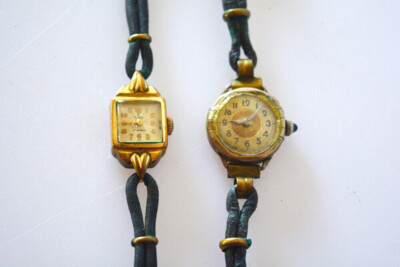 Damen Uhren Zentra -Anker KR Handaufzug Funktionsuntüchtig, Gold