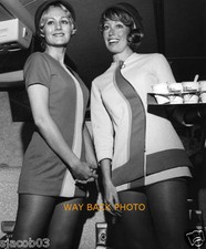 8" by 10" PHOTO REPRINT - PSA AIRLINES STEWARDESSES - GREAT LOOK