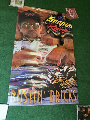 Vintage RARE Dale Earnhardt Sr Bustin Bricks Snap On Racing Nascar