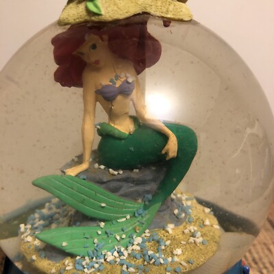 Rare Disney The Little Mermaid Ariel Snow Globe Sankyo | eBay