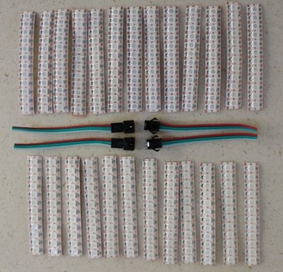 300 LEDs 144/M LED Streifen WS2812B 5050 RGB adressierbar über 2 Meter UKFreePost