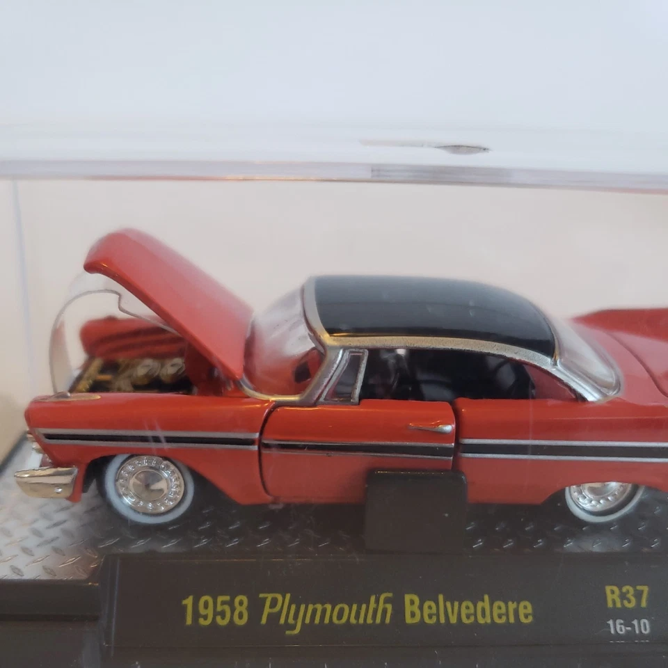 M2 Machines 1958 Plymouth Belvedere R37 16-10 Orange 2012 Castline Inc - Image 2 of 4