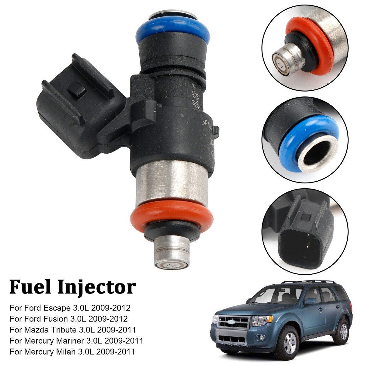 1PCS Fuel Injector 0280158189 Fit Ford Escape Fusion Fit Mazda 3.0