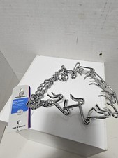 Herm Sprenger Chrome Plated Steel Prong Dog Training Collar 22   max neck 18  
