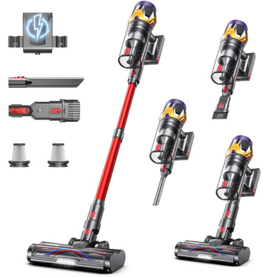 Aspiradora Escoba Sin Cable 650W 55KPA 70Min para Alfombras y Mascotas, Nuevo