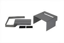 Chrome Slotted Battery Cover Kit fits Harley Davidson