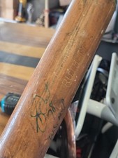 Babe Ruth Model Wood Baseball Bat Adirondack Vintage Signed Bucky Dent WS MVP 78