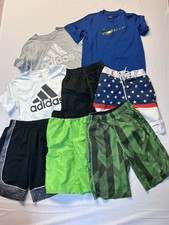Lot Of Boys Clothes Adidas Nike  Shorts Shirts Swim Sports Youth Small 8/10