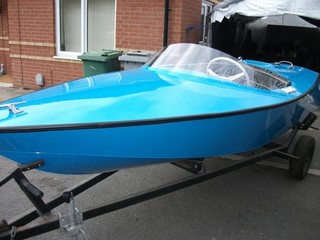 ALBATROSS ALUMINIUM RAY RIGHT DELTA GT 99.9% RESTORED SPEED BOAT.