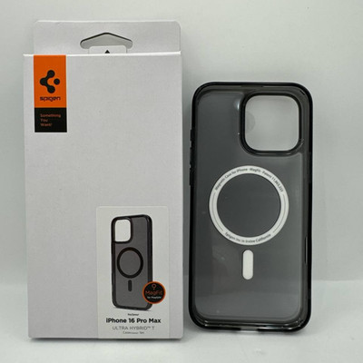 Spigen Ultra Hybrid T MagFit MagSafe iPhone 16 Pro Max Hülle Frost Black ACS08507