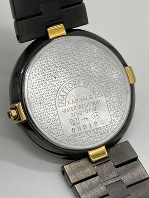 希少 SEIKO セイコー ラサール 2F50-0170 稼働品 ブラック SEIKO Lasalle Quartz Watch 2F50-0170 Men's Black Dial | eBay