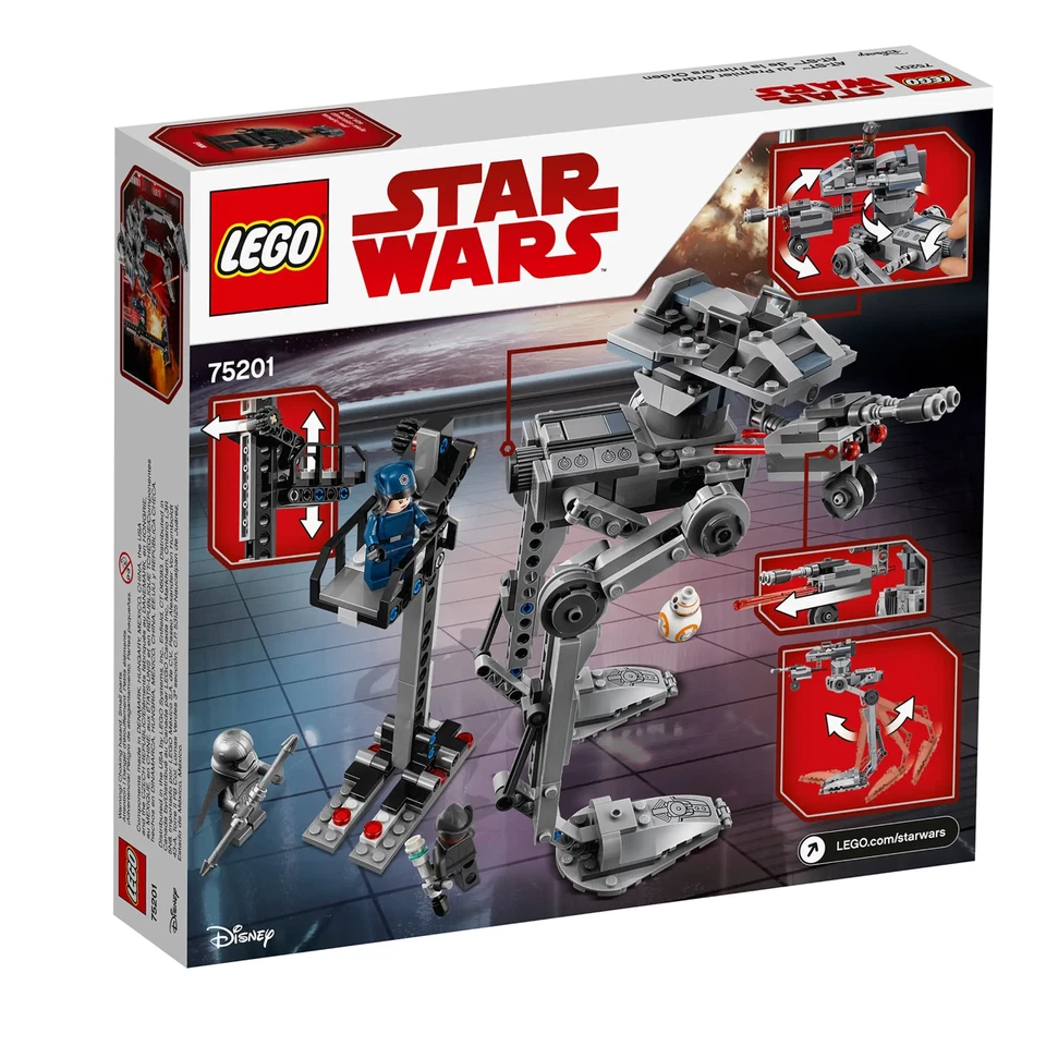 LEGO 75201 Star Wars First Order AT-ST • The Last Jedi Captain Phasma Finn BB-8 Foto 2 de 4