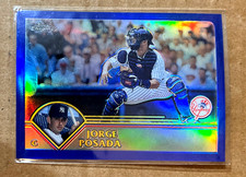 2003 Topps Chrome JORGE POSADA BLUE REFRACTOR YANKEES /699 MINT FO5718