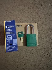 Kłódka Brady lockout - 11-pak, różne klucze, zielona