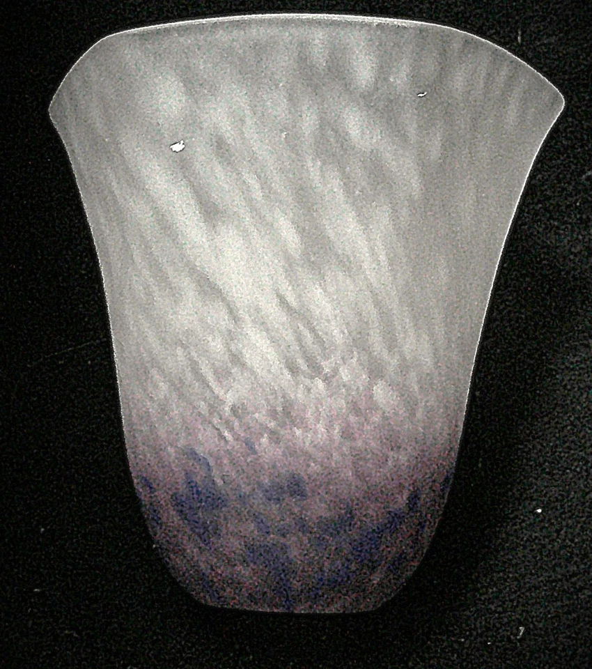 Set of 4 Rare Signed Schneider Art Glass Light Fixture Chandelier Shades. - Image 2 of 4