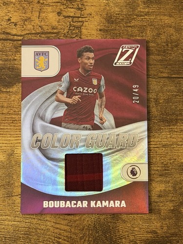 2022 Panini Chronicles Soccer Boubacar Kamara Color Guard Patch Aston Villa /99