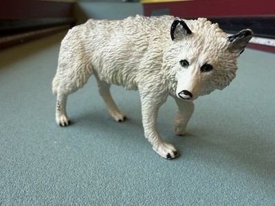 Safari Ltd Adult WHITE WOLF Figure Polar Dog Arctic Wildlife Canine 2007 Toy