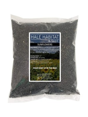 Peredovik Black Oil Sunflower Seed | Deer Dove Quail Wildlife Food Plot Planting