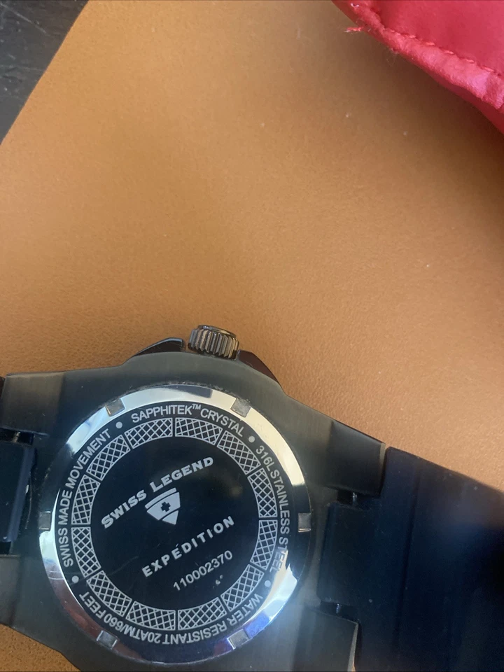 Swiss Legend Expedition 200M Yellow Dial Needs Battery And Stem Is Stuck - Image 2 of 4