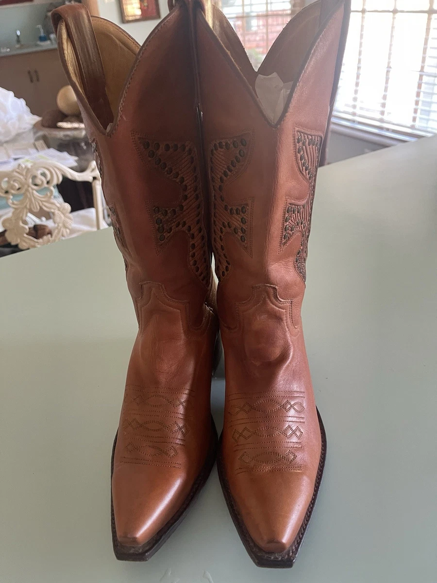 Bottes Frye Motardes Cowboy – Cuir, Fabriquées Aux USA, Pointure EU 42,5 / US 11 (occasion)