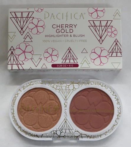 PACIFICA CHERRY GOLD HIGHLIGHTER BLUSH 8g/.28oz VEGAN CRUELTY-FREE