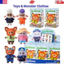 MINISO Zootopia Series Blindbox Confirmed Color, Plush Pendant & Keychain
