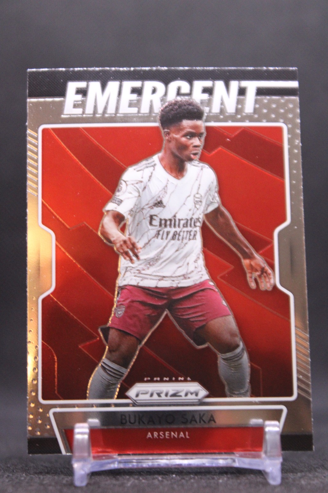 Bukayo Saka #3 2020-21 Panini Prizm Premier League Emergent Arsenal FC
