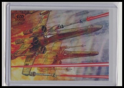 2024 Topps Star Wars Chrome Galaxy - #34 Red Five - Orange /25