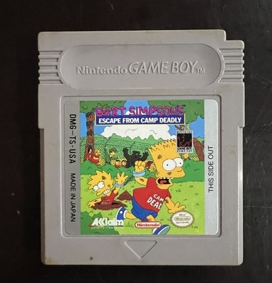 Bart Simpson's Escape From Camp Deadly (Nintendo Game Boy, 1991)  Tested