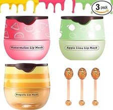 3 PCS Honeybalm, Honey Balm UK Lips, Honeybalm Lip Scrub Exfoliator, Moisturizin