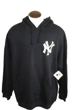 New York Yankees MLB Men's Majestic PO Hoodie Sweatshirt Blue Big & Tall NEW