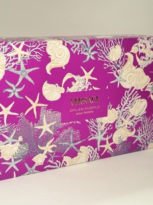 DYLAN PURPLE by Versace | Women s 4 Pc Gift Set: 3.4+0.17 Oz EDP+3.4 B.Lot+S.Gel