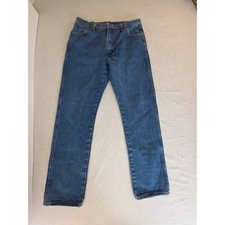 Wrangler Jeans 13MWZ Cowboy Cut Original Fit Straight Leg 36x32 Blue Western Men