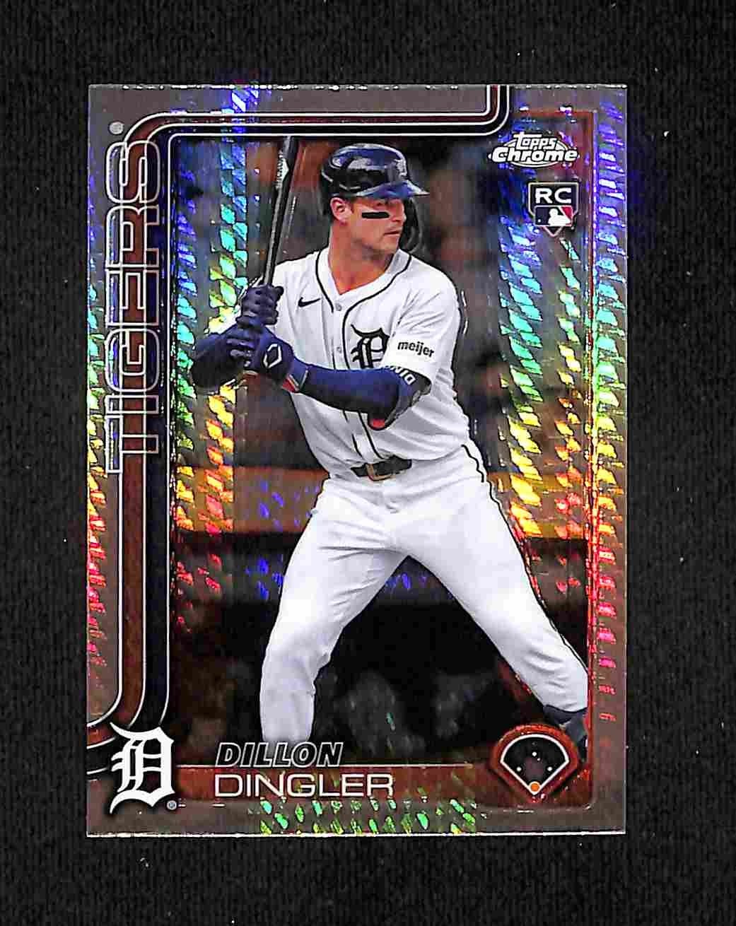 2025 Topps Chrome - Dillon Dingler Prism Refractor #274 RC Tigers