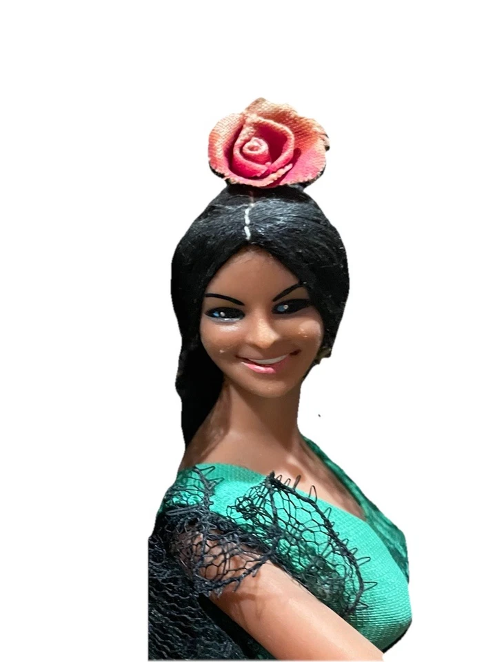 VTG Marin Spanish Doll “Estrellita” Flamenco Dancer Green Dress. See Comments - Image 2 of 4