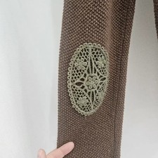 Brown Lace Cardigan Women's Crochet Sale Item