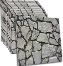3D Wall Panels Peel and Stick 3D Wallpaper Self Adhesive 10 Pack 30X30Cm Waterpr