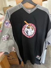 Negro Leagues Baseball Museum Jersey Shirt Black Gray Vintage