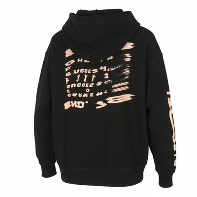 DIESEL S-Macs-Hood-G7 Herren Hoodie M schwarz gemustert Kängurutasche UVP175*