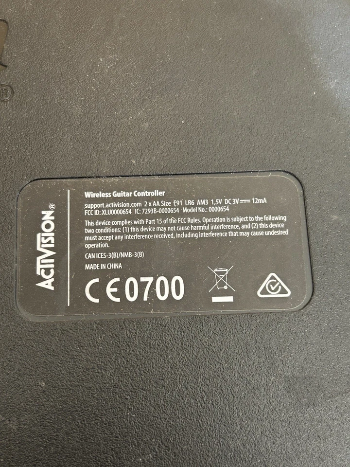 Guitar Hero Power Guitar Controller Wireless for PS3 & PS4 Activision -NO DONGLE - Image 4 of 4