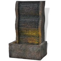 Zimmerbrunnen Mit Led-Beleuchtung Polyresin Deko Wasserspiel