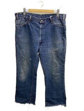 Levi  s Bootcut Pants 70s Orange Tab 42TALON Engraved Back 10 BIG E Denim Used