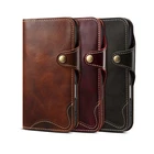 Genuine Leather Case Card Holder Folding Cover for iPhone 17 Pro Air Pro Max