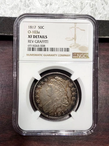 1817 Capped Bust Half Dollar - O-103a Variety - XF Details - NGC - Nice Original