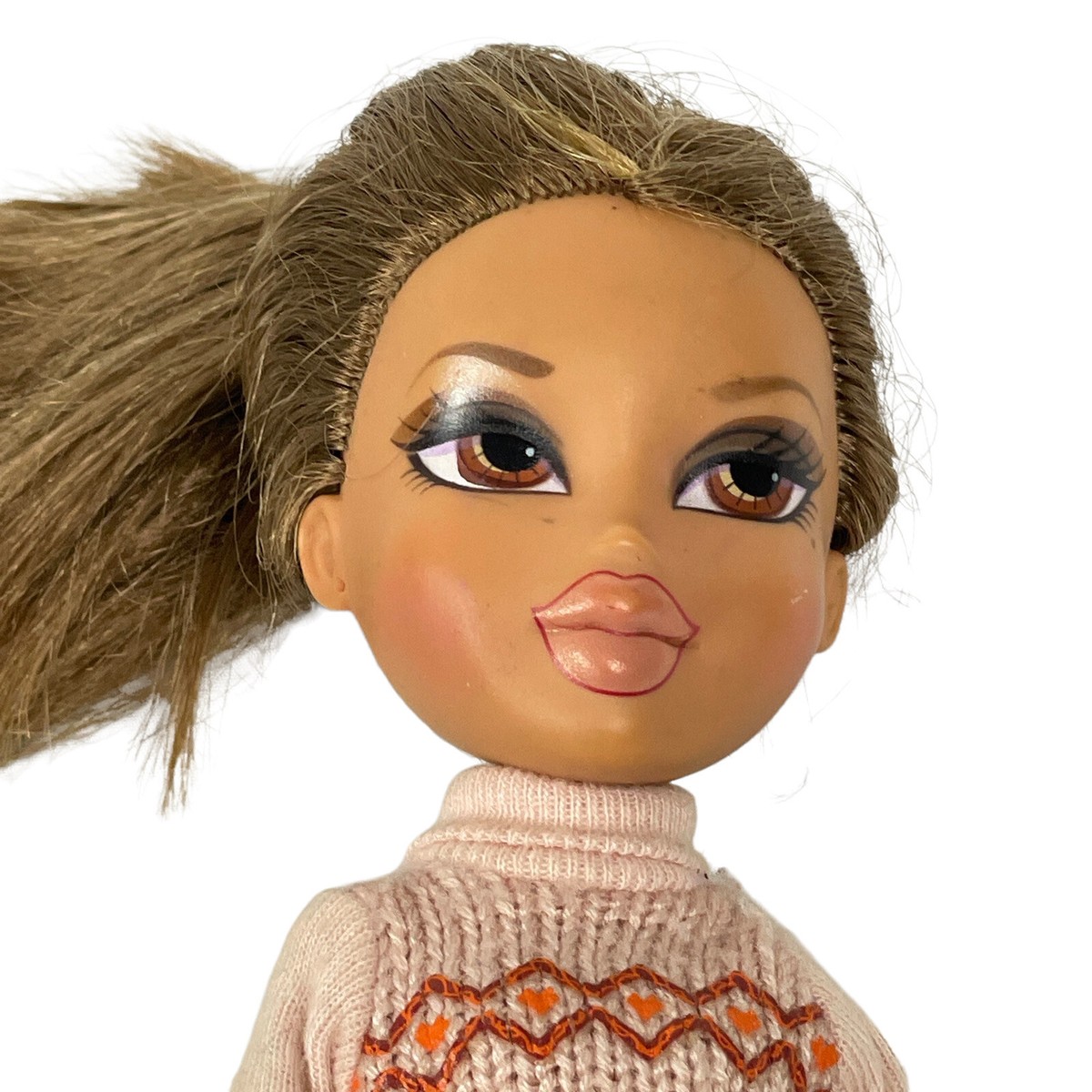 Bratz Winter Girlz Yasmin Doll Original Sweater 2007 Redressed